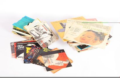 null Lot d'environ 80 disques vinyles 33 tours, variétés françaises pour la majorité

Dim....