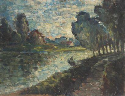 null ARAR René (1908 - 1973)

Chemin en bord de fleuve animé

Huile sur toile

Signée...