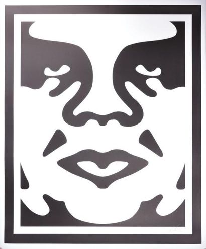  FAIREY Shepard (né en 1970) 
Obey Face - Triptyque 
Trois impression offset sur...