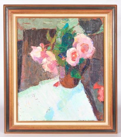 null CANTE Charles (1903-1981)

Roses et nappe blanche

Huile sur toile

Signée en...