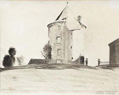 null GIRARD Léon (XXème siècle)

- Chaudes Aigues (Cantal) Château de Couffour -...
