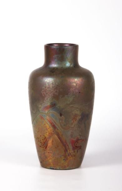 MASSIER Clément (1844-1917) 
Vase de forme...