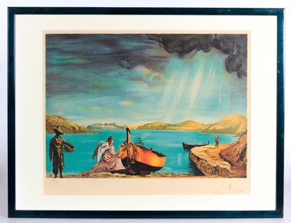 null DALI Salvador (1904-1989), d'après

Ange à la barque au bord du lac

Lithographie...