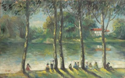 null ARAR René (1908 - 1973)

Repos au bord du fleuve

Huile sur toile

Signée en...