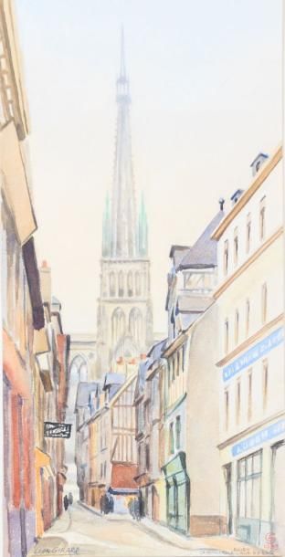 null GIRARD Léon (XXème siècle)

Rouen, la cathédrale rue du Bac

Aquarelle sur papier...