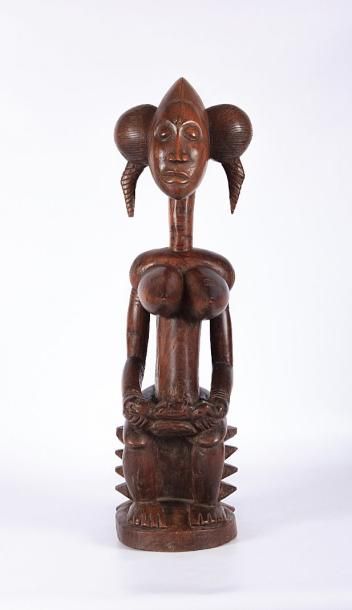null NORD OUEST AFRIQUE

Statue en bois naturel figurant une marternité

XXème siècle

Haut....