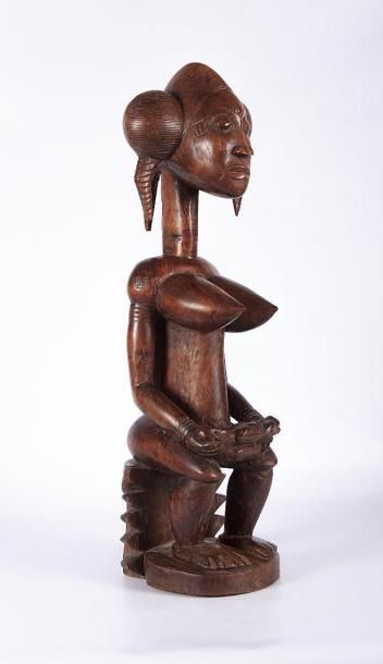 null NORD OUEST AFRIQUE

Statue en bois naturel figurant une marternité

XXème siècle

Haut....