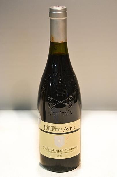 null 1 Blle	CHATEAUNEUF DU PAPE mise Domaine Juliette Avril		2013

	Et. légèrement...