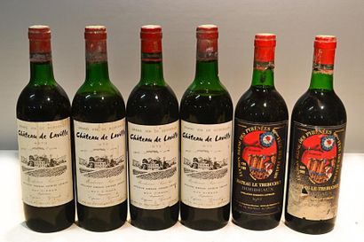 null Lot de 6 blles comprenant :		

4 Blles	CH. DE LAVILLE	Bordeaux Sup.	1973

2...