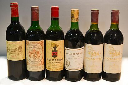 null Lot de 6 blles comprenant :		

1 Blle	CH. LA CROIX DES LANDES	Lalande de Pomerol	1987

1...