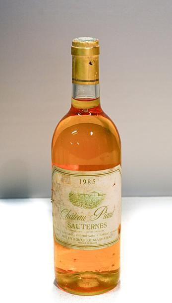 null 1 Blle	CH. PIAUT	Sauternes	1985

	Et. fanée, tachée et un peu usée mais parfaitement...