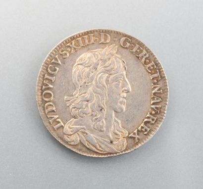 null Demi ecu d’argent au buste drapé - LOUIS XIII le Juste 1610-1643 - 1642 

Diam....