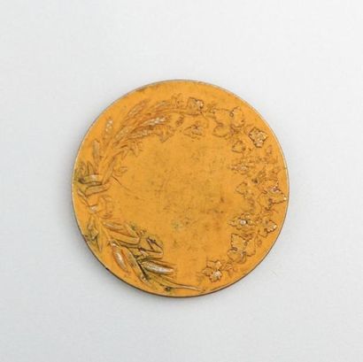 null Médaille en métal doré société d'encouragement à l'agriculture de la Dordogne,...
