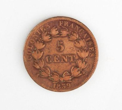 null LOUIS-PHILIPPE (1830-1848)

Cinq centimes Colonies françaises. 

Louis Philippe...