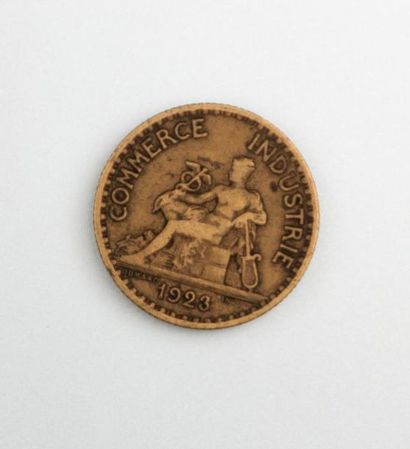 null Pièce Bon pour 1 franc Chambre de Commerce de France 1923

Bronze - aluminium

Diam....