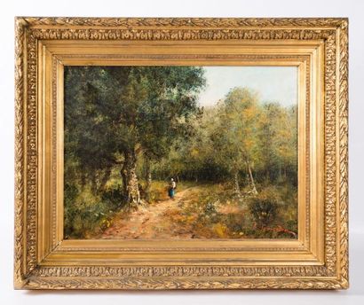 null GOURDON René (1855 - ?)

Femme sortant du sous bois

Huile sur toile

Signée...