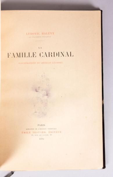null HALEVY Ludovic - La famille cardinale - Paris Emile Testard 1893 - reliure demi...