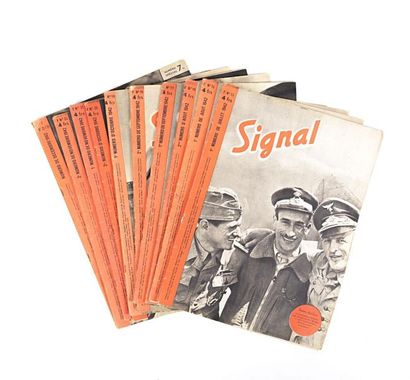 null [REVUE SIGNAL]

Lot comprenant douze revues - Année 1942

- N°13 - 1er numéro...