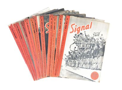 null [REVUE SIGNAL]

Lot comprenant douze revues - Année 1943

- N°13 - 1er numéro...