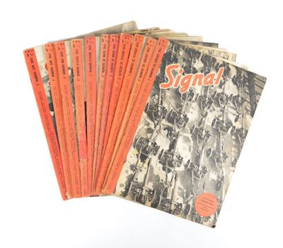 null [REVUE SIGNAL]

Lot comprenant douze revues - Année 1943

- N°1 - 1er numéro...