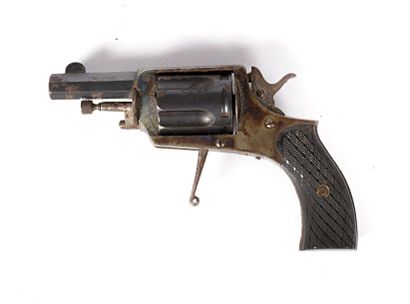 null Revolver de poche cal. 32 - bâti jaspé avec détente escamotable - sécurité au...