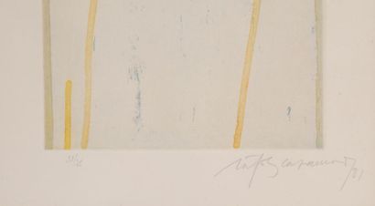 null RAFOLS CASAMADA Alberto (1923-2009)
Composition abstraite
Gravure en couleur
Signée,...