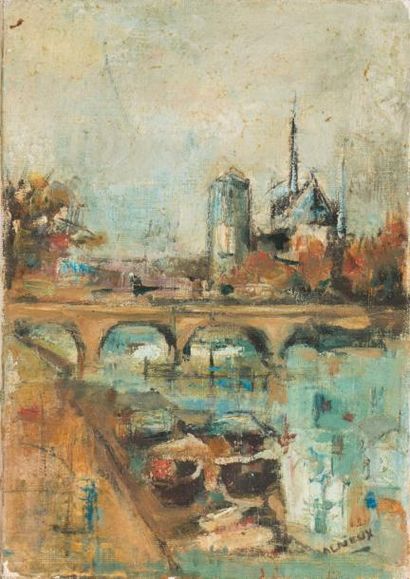 null MALRIEUX Pierre (né en 1920)

Vue de Notre Dame de Paris et le Pont de l'Archevêché

Huile...