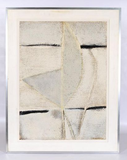 null TEYSSANDIER Louis (1909-1987)

Abstraction en blanc 

Huile sur carton contrecollée...