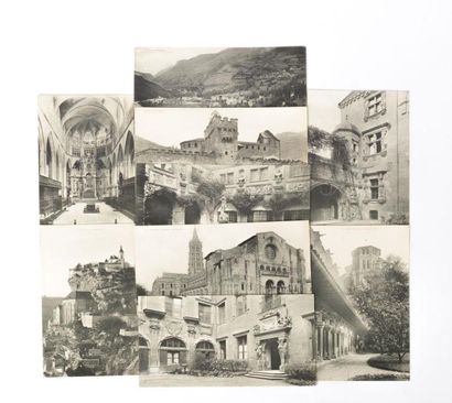 null Lot de huit carte-lettres représentant Les Hautes-Pyrénées Gèdre et la vallée...