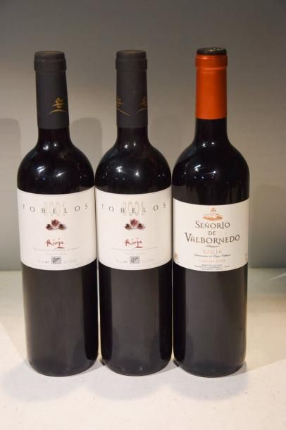 null Lot de 3 blles de Vin d'Espagne comprenant :		

1 Blle	RIOJA Senorio de Valbornedo...