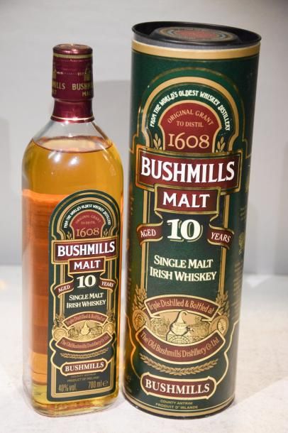 null 1 Blle	Single Malt Irish Whisky BUSHMILLS 		

	40° - 70 cl - 10 ans d'âge. En...