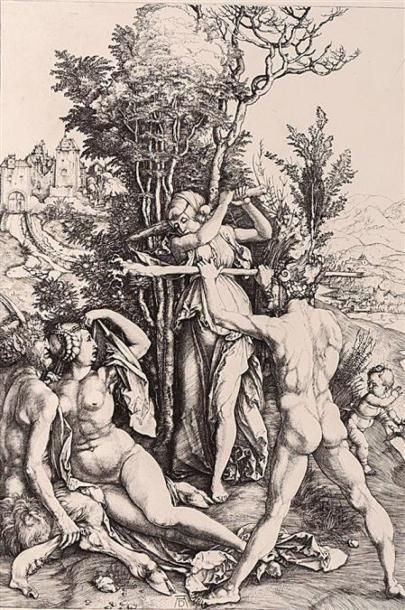 null DURER Albrecht (1471-1528), d'après - DURANT Amand (imprimeur)
Hercule ou effets...