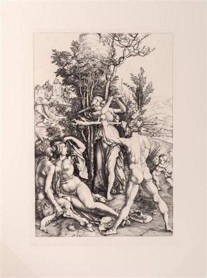 null DURER Albrecht (1471-1528), d'après - DURANT Amand (imprimeur)
Hercule ou effets...