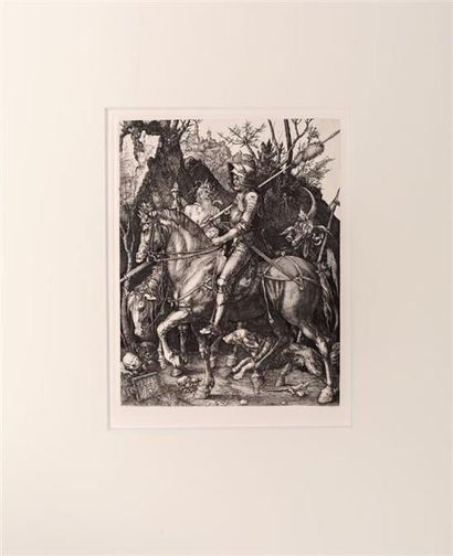 null DURER Albrecht (1471-1528), d'après
Le chevalier, la Mort et le diable
Gravure...