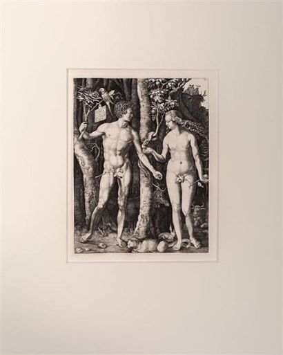 null DURER Albrecht (1471-1528), d'après - DURANT Amand (imprimeur)
Adam et Eve
Gravure...