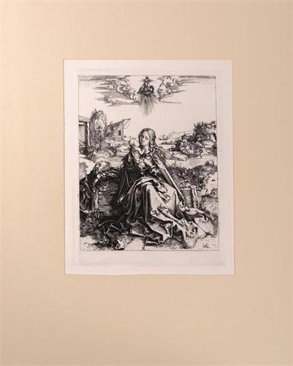 null DURER Albrecht (1471-1528), d'après - DURANT Amand (imprimeur)
La Sainte Famille...