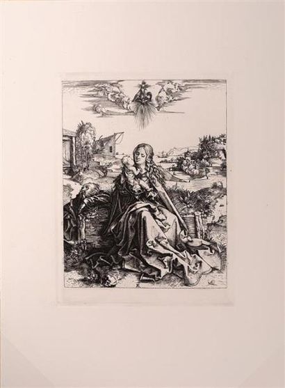 null DURER Albrecht (1471-1528), d'après - DURANT Amand (imprimeur)
La Sainte Famille...