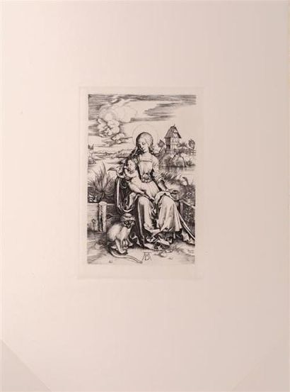 null DURER Albrecht (1471-1528), d'après
La Vierge au singe
Gravure sur cuivre
Reproduction...