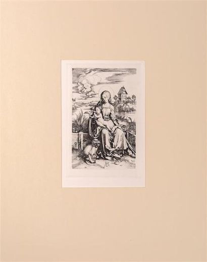 null DURER Albrecht (1471-1528), d'après
La Vierge au singe
Gravure sur cuivre
Reproduction...