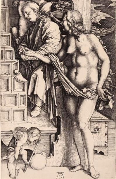 null DURER Albrecht (1471-1528), d'après
Le songe du docteur
Gravure
Reproduction...