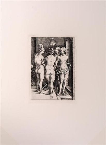 null DURER Albrecht (1471-1528), d'après
Quatre femmes nues ou les quatre sorcières
Gravure...