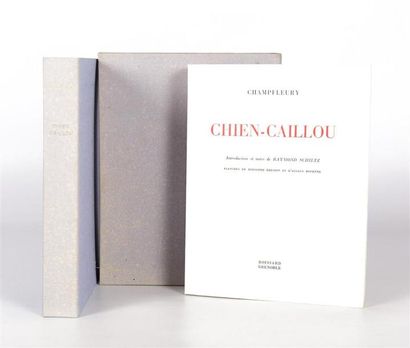 null CHAMPFLEURY - Chien-caillou - Grenoble Roissard 1965 - un volume in-8° - couverture...