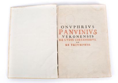null ONOFRIO PANVINIO - Onuphrii Panvinii Veronensis de Ludis Circensibus Libri II...
