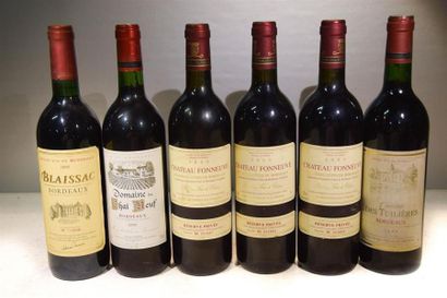 null Lot de 6 blles comprenant :		
1 Blle	BLAISSAC	Bordeaux mise nég.	2005
1 Blle	DOMAINE...