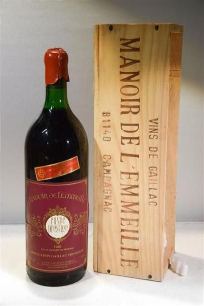 null 1 Mag	GAILLAC mise Manoir de L'Emmeillé		1986
	Cuvée Prestige. Et. excellente....