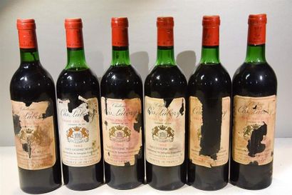 null 6 Blles	CH. COS LABORY	St Estèphe GCC	1982
	Et. 4 fanées, tachées et déchirées...