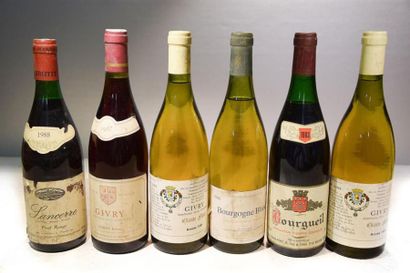null Lot de 6 blles comprenant :		
1 Blle	SANCERRE Pinot Rouge mise Pinson Jack Prop.		1988
1...
