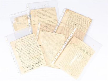 null Un lot d'actes notarié manuscrit XVIII et XIXème siècle