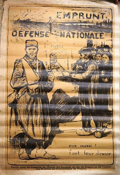 null ADLER Jules (1865-1952), d'après
Affiche en papier
Emprunt Défense Nationale...
