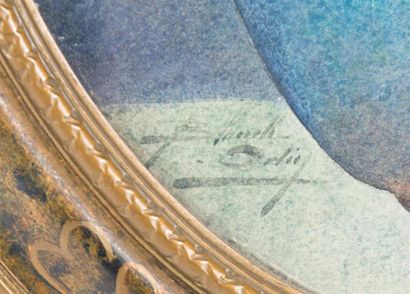 null ODIN Blanche (1865-1957)
Bouquet de chardons
Aquarelle sur papier
Signée en...
